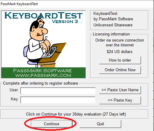 hướng dẫn cài đặt phần mềm keyboard test 2