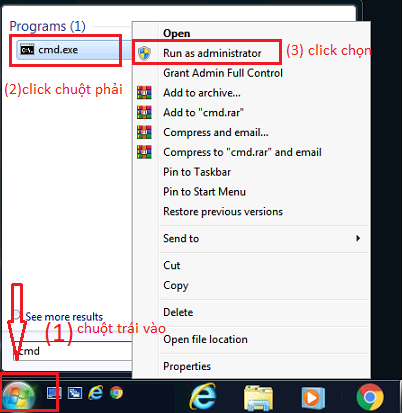 chạy command prompt dưới quyền admin để test pin laptop